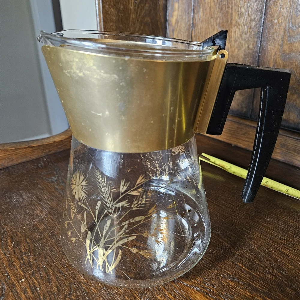 Vintage MCM David Douglas Carafe Wheat Pattern.